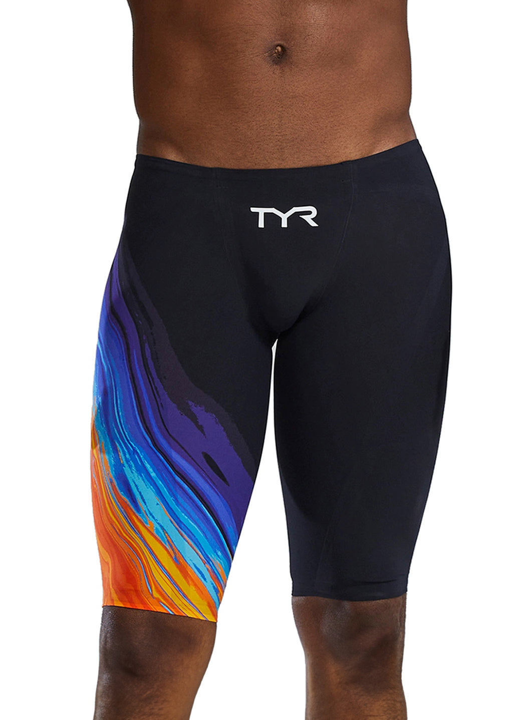 TYR Men's Venzo Volconyx Jammer Tech Suit Swimsuit at SwimOutlet.com
