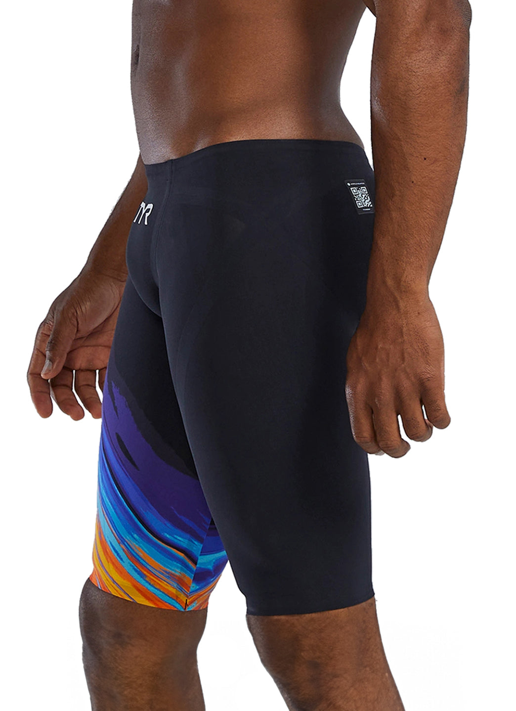 TYR Men's Venzo Volconyx Jammer Tech Suit Swimsuit at SwimOutlet.com
