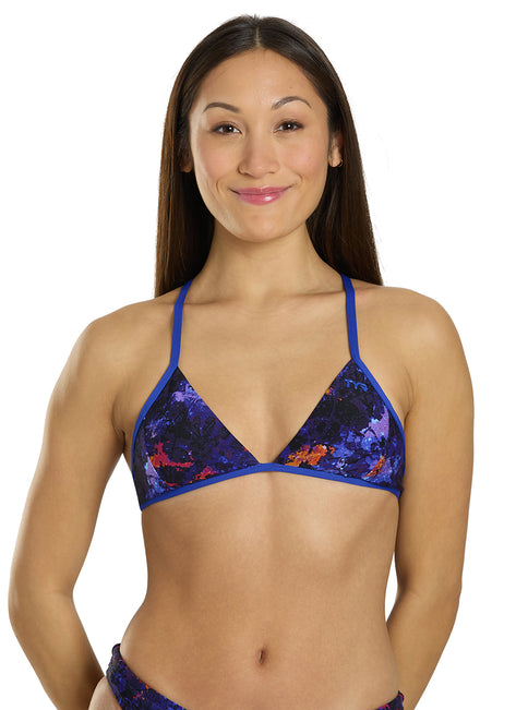 TYR Women's Montipora Durafast Elite Triangle Tieback Bikini Top