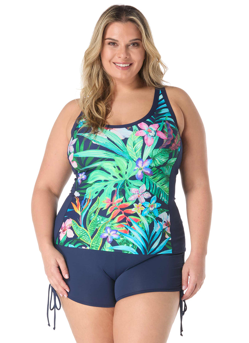 Beach House Women's Plus Size Tropic Paradise Ambition Fitted