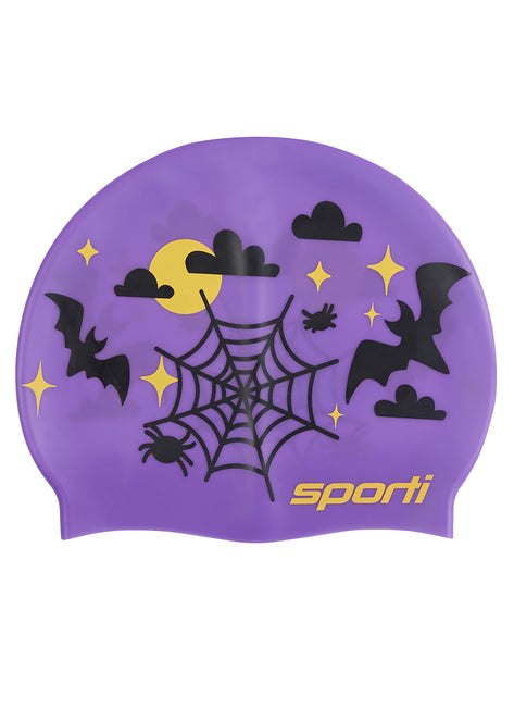 Sporti Going Batty Silicone Swim Cap