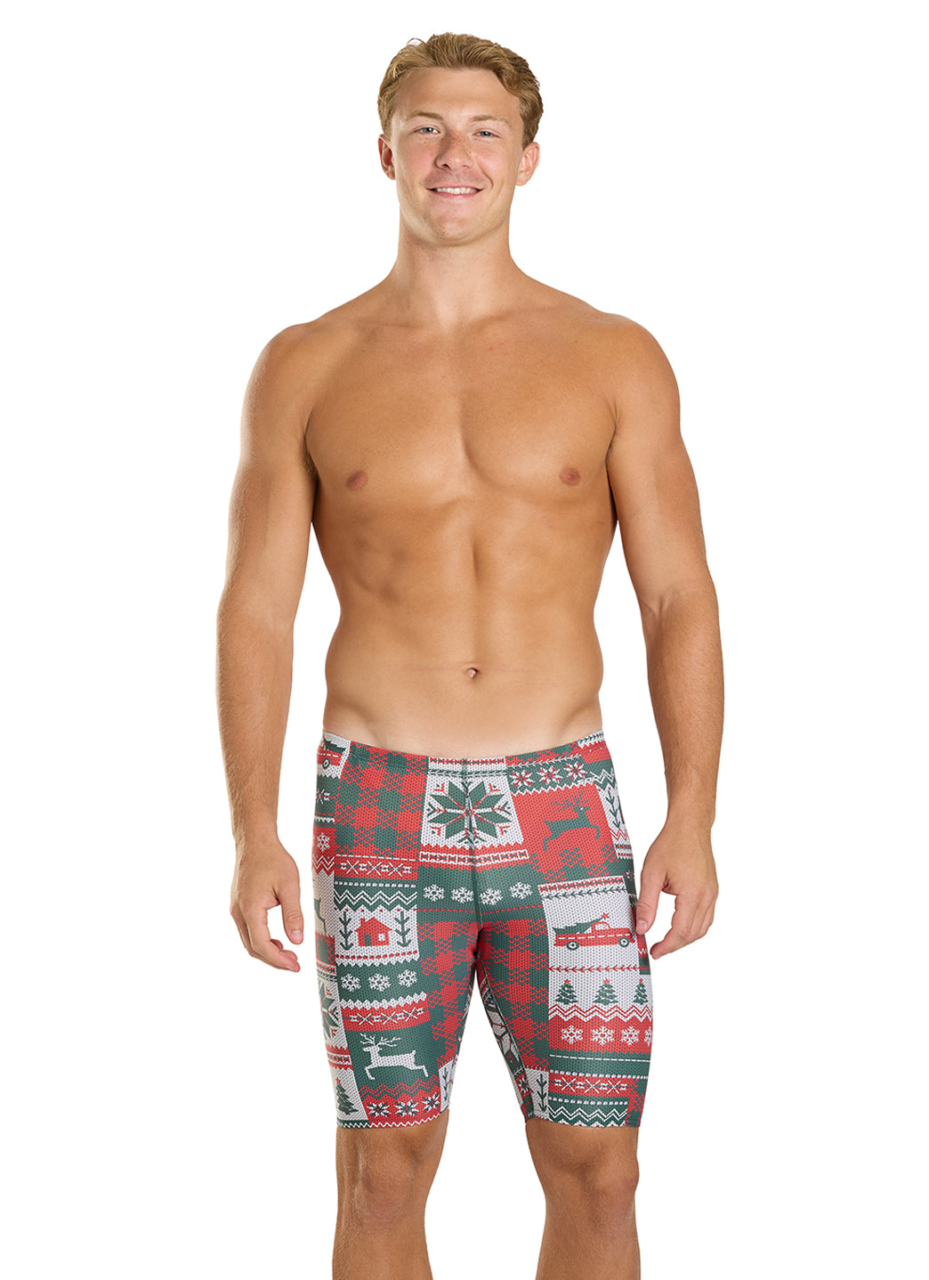 Sporti Granny Sweater Patchwork Pines Jammer Swimsuit (22-44) at