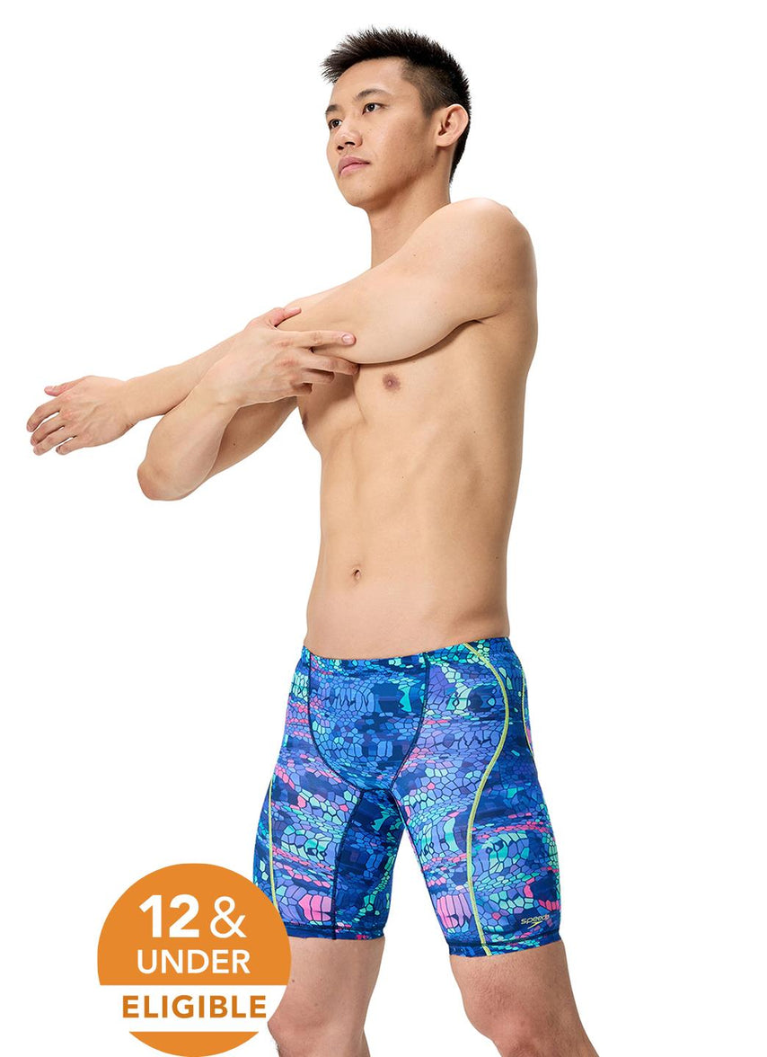 Speedo Men's Fastskin Printed Hyperspark Jammer Tech Suit Swimsuit