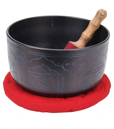 Sacred Space Master Healing New Etched E Chakra Singing Bowl 9.75