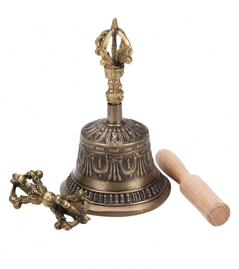 Sacred Space Large Buddhist Sacred Spiritual Tibetan Bell And Dorje