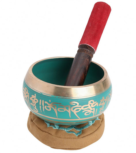 Sacred Space Green Cast Tibetan Singing Bowl 4.5