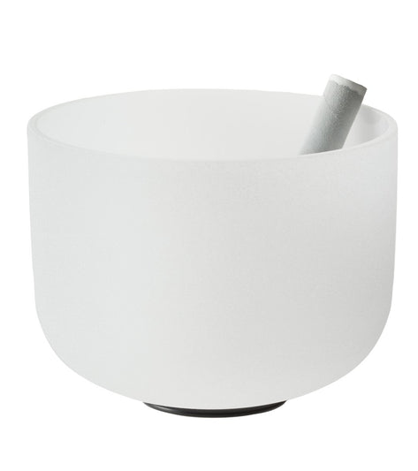Sacred Space 432 Hz Frosted F# Thymus Chakra Crystal Singing Bowl 10