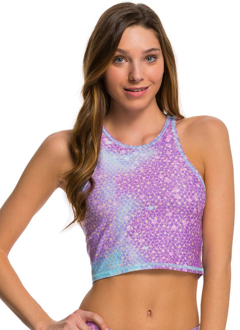 Teeki Lavender Mermaid Fairyqueen Crop Top