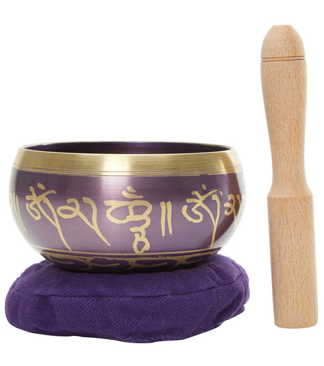 Sacred Space Purple Cast Tibetan Singing Bowl 4