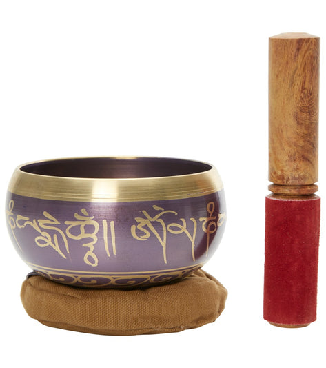 Sacred Space Purple Cast Tibetan Singing Bowl 4.5”