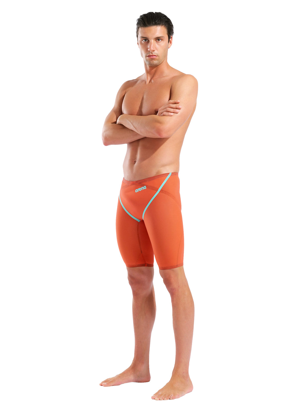 Arena Men's Powerskin Sunset Coral Carbon Glide SL LE Jammer Tech