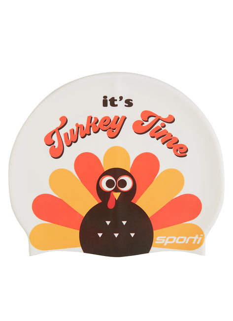 Sporti Turkey Time Silicone Swim Cap