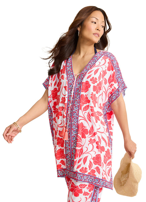 Tommy Bahama Women's Fiori Border Tunic Cover Up