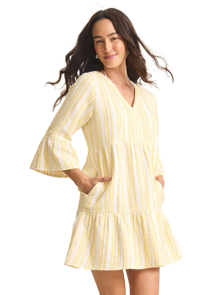 Tommy Bahama Women's Cotton Dobby Tiered Dress at SwimOutlet.com