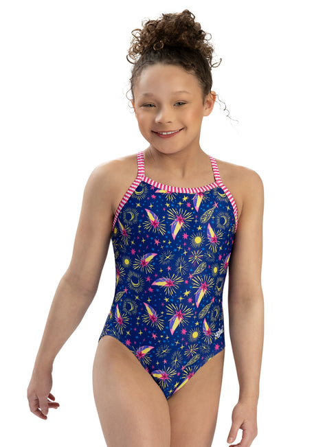 Dolfin Uglies Girls' Moonlight One Piece Swimsuit (Big Kid)