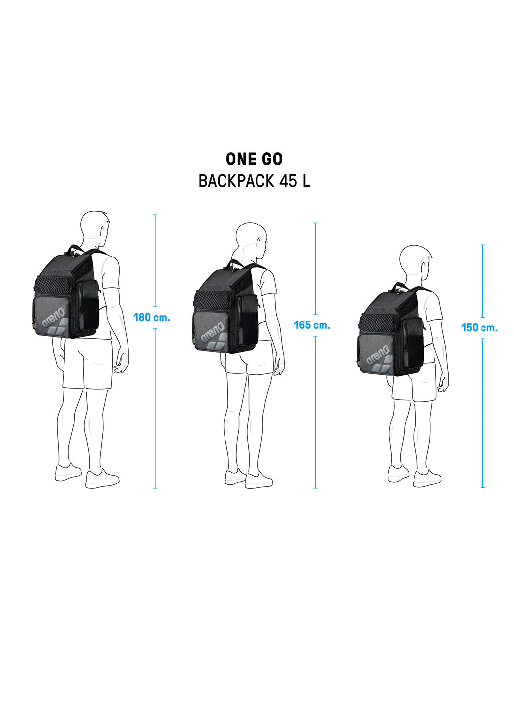 Arena One Go 45L Backpack