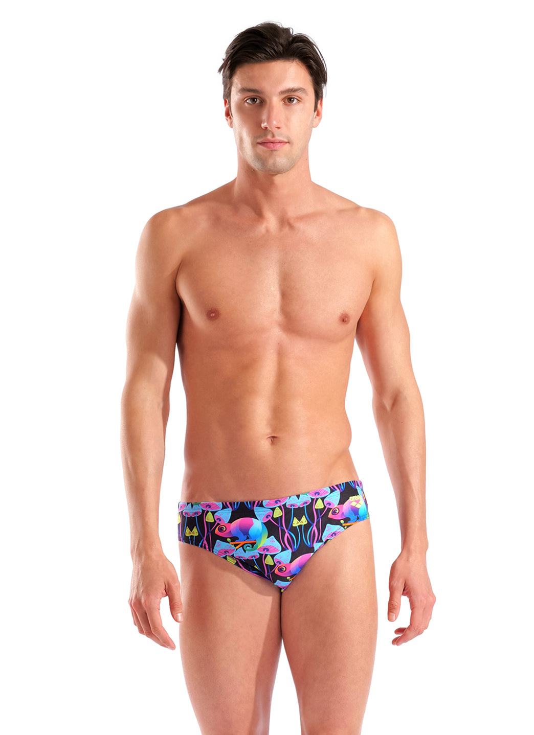 Arena Men's Multi Chameleons Brief Swimsuit at SwimOutlet.com