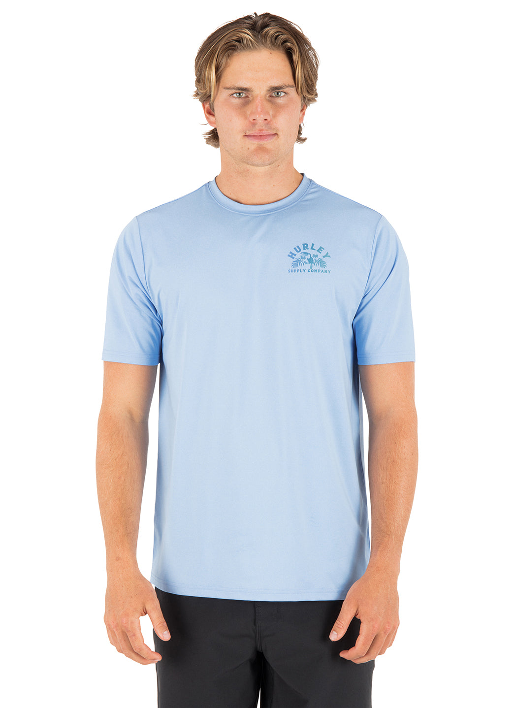 ホリスターソーカルスポーツ50ミリ Hurley Men's Hybrid UPF 50 Short Sleeve Shirt at SwimOutlet.com