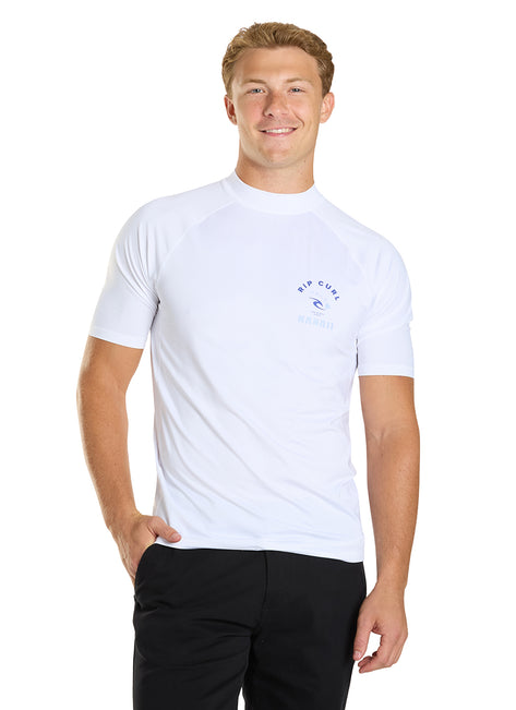 Rip Curl Men's Island Vibe UPF 50 Short Sleeve Rash Guard