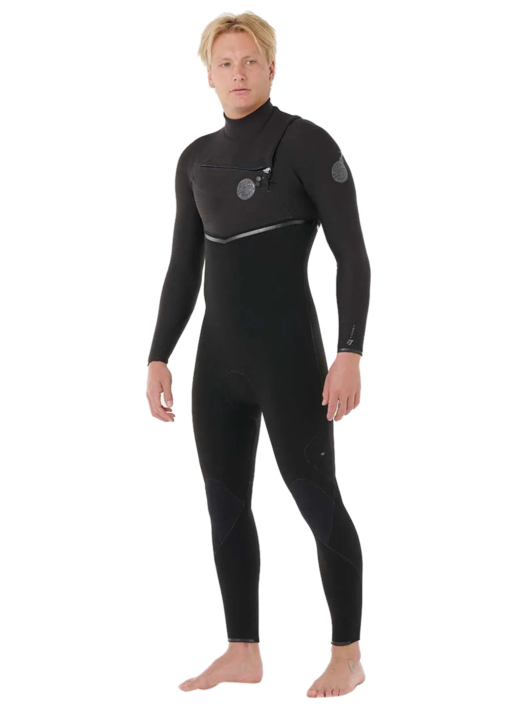 Rip Curl Men's 4/3mm E-Bomb Chest Zip Fullsuit Wetsuit at