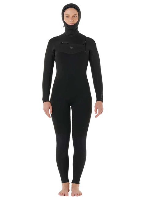 Rip Curl Women's 5/4mm Dawn Patrol Chest Zip Hooded Fullsuit Wetsuit