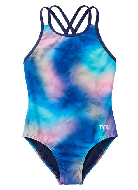 TYR Girls' Frazil Durafast Elite Oliviafit One Piece Swimsuit (Little Kid, Big Kid)