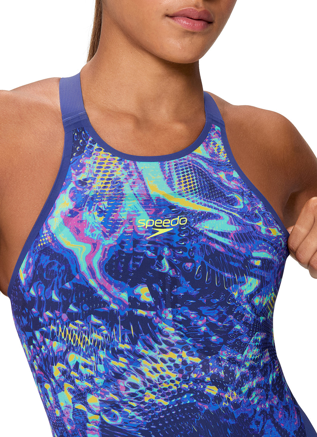 Speedo Women's Fastskin LZR Pure Valor 2.0 Printed Open Back Tech