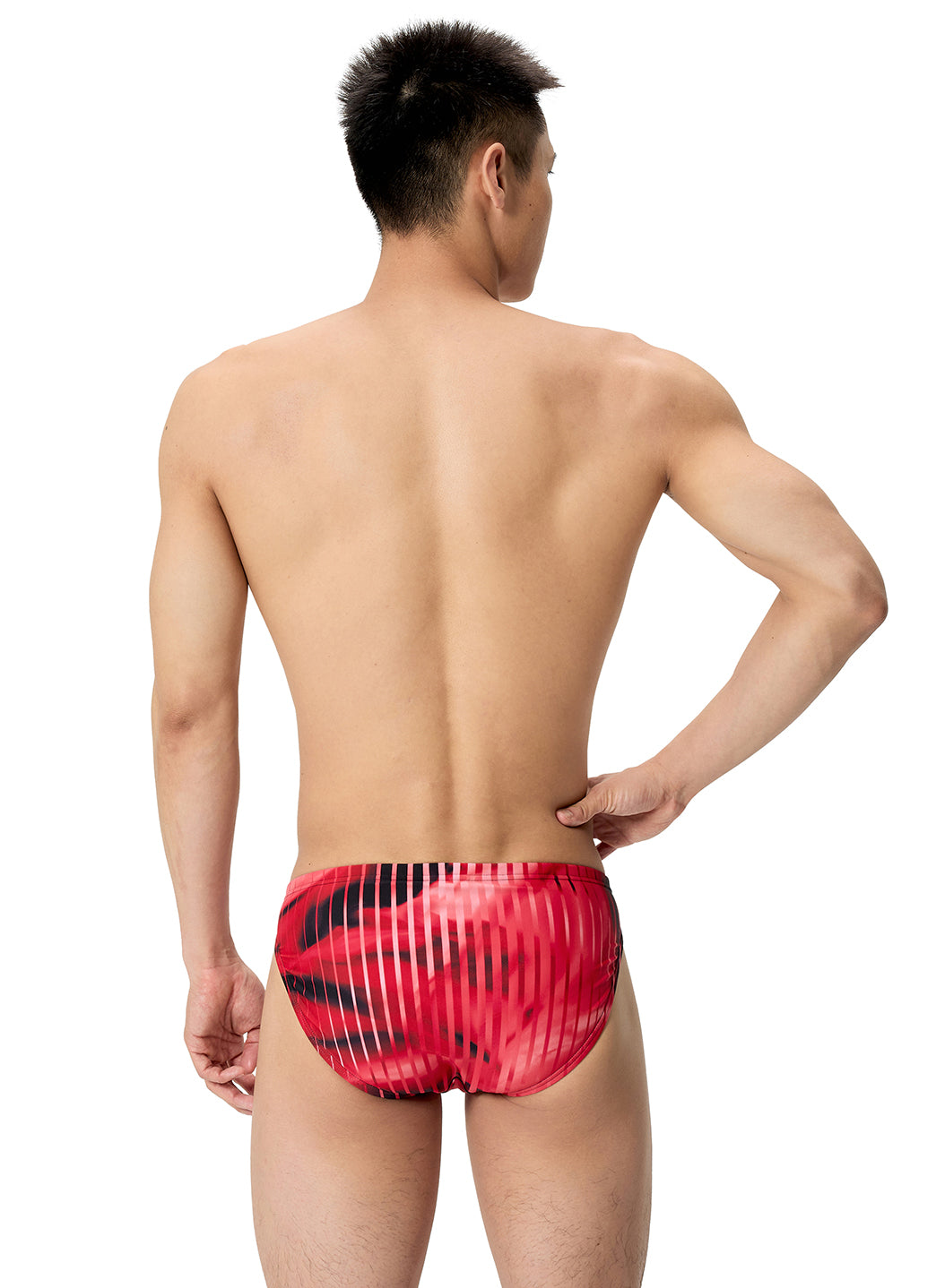 Speedo Men's Linear Lava Brief Swimsuit at SwimOutlet.com