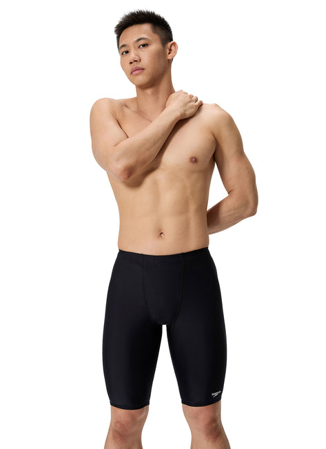Speedo Men's Solid Endurasoft Jammer Swimsuit