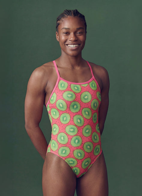 Sporti Love Kiwi Thin Strap One Piece Swimsuit (22-44)