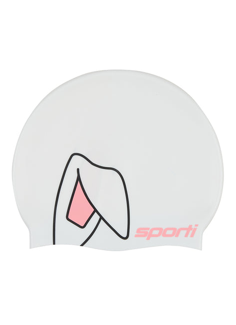 Sporti Hoppy Swimmer Silicone Swim Cap