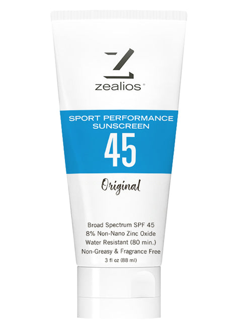 Zealios Skin Care Sport Performance SPF 45 Sunscreen Original
