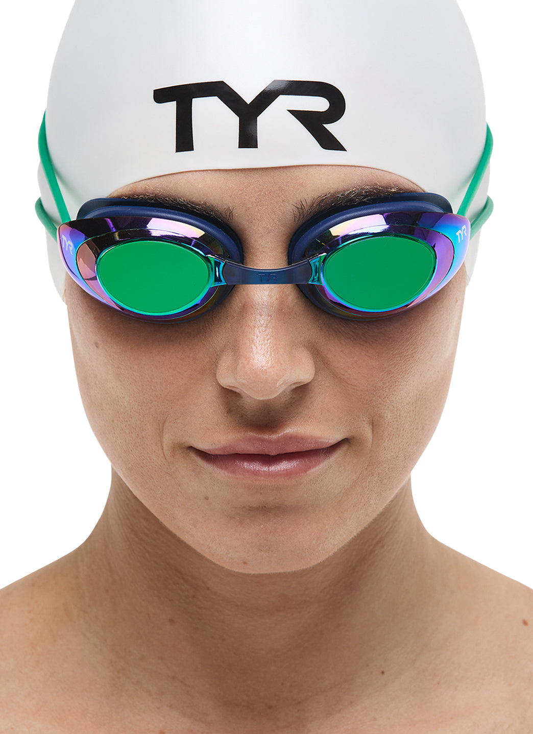 TYR Katie Ledecky Blackhawk Mirrored Goggle at SwimOutlet.com