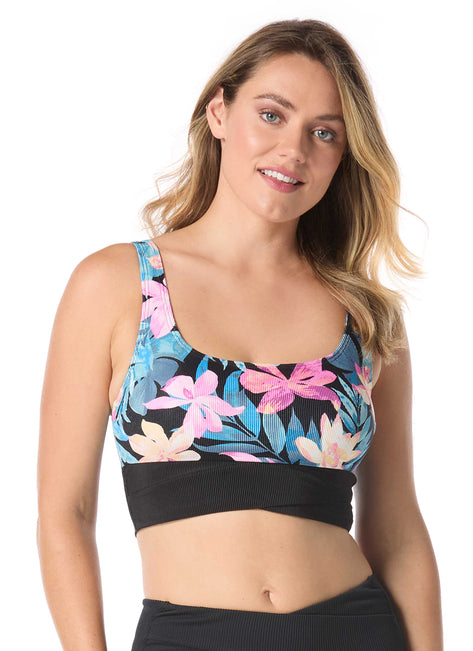 Beach House Sport Women's Wild Calypso Rib Bala Crop Top