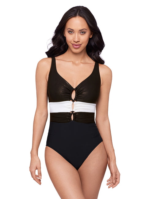 Magicsuit by Miraclesuit Women's Block Party Alice One Piece Swimsuit