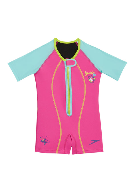 Speedo Kids' Learn to Swim UV 50+ Short Sleeve Thermal Suit (Toddler, Little Kid)