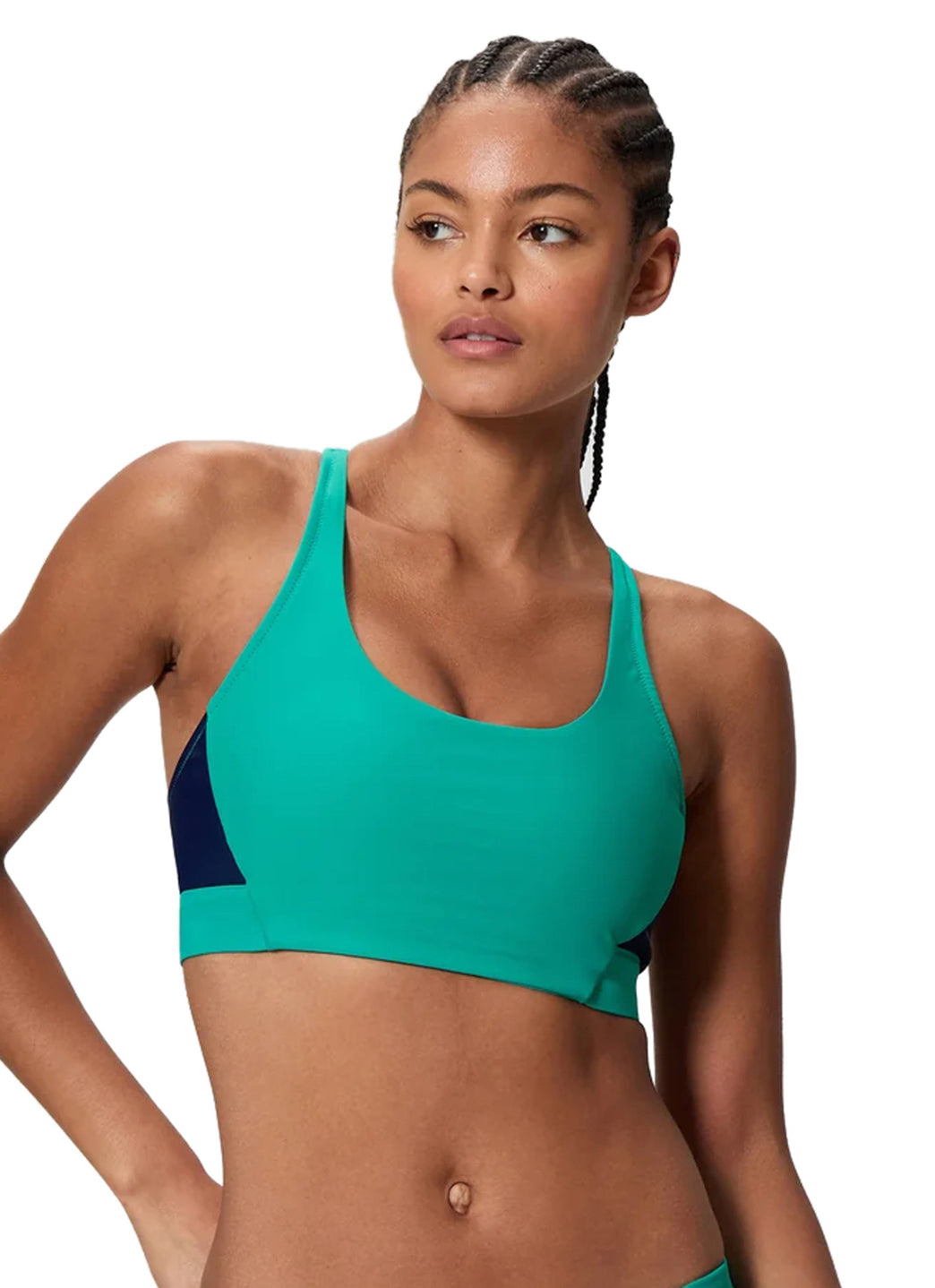 Speedo Women's Colorblock Racerback Bikini Top at SwimOutlet.com