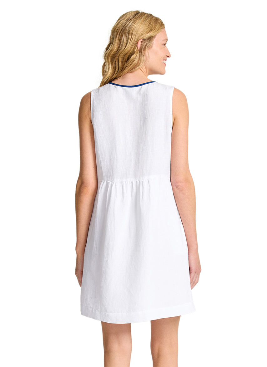 tommy bahama white dress Tommy Bahama Women's St Lucia V Neck Applique Short Cover Up Dress - White