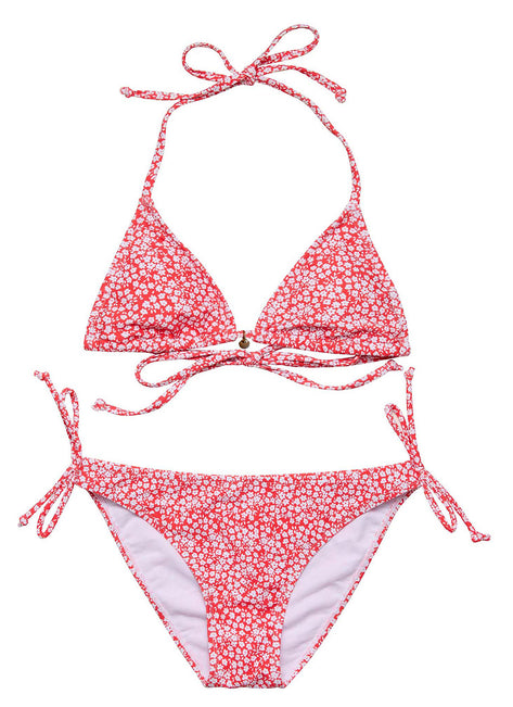 Snapper Rock Girls' Ditsy Bloom Triangle Two Piece Bikini Set (Big Kid)