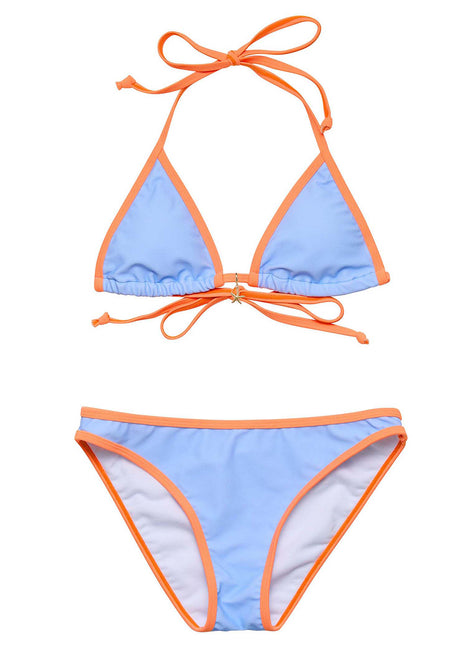 Snapper Rock Girls' Sea Sorbet Triangle Two Piece Bikini Set (Big Kid)