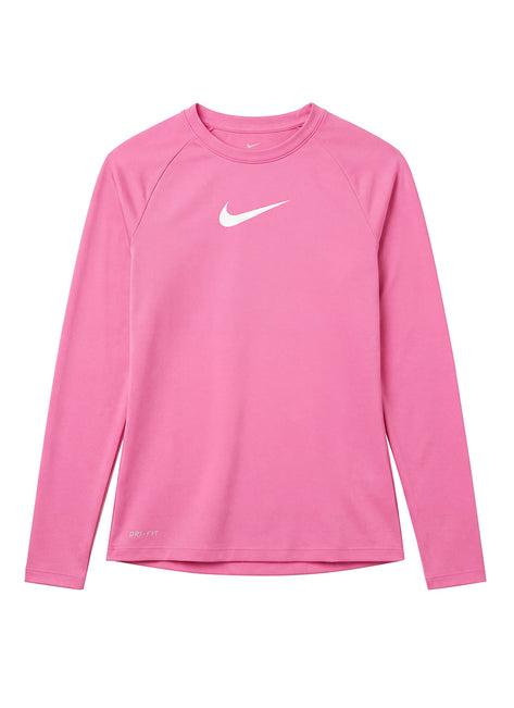 Nike Girls' Essential Long Sleeve Hydro Rash Guard (Big Kid) at ...