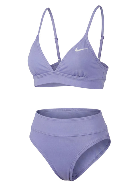 Nike Girls' Solid Essential Triangle Two Piece Bikini Set (Big Kid)