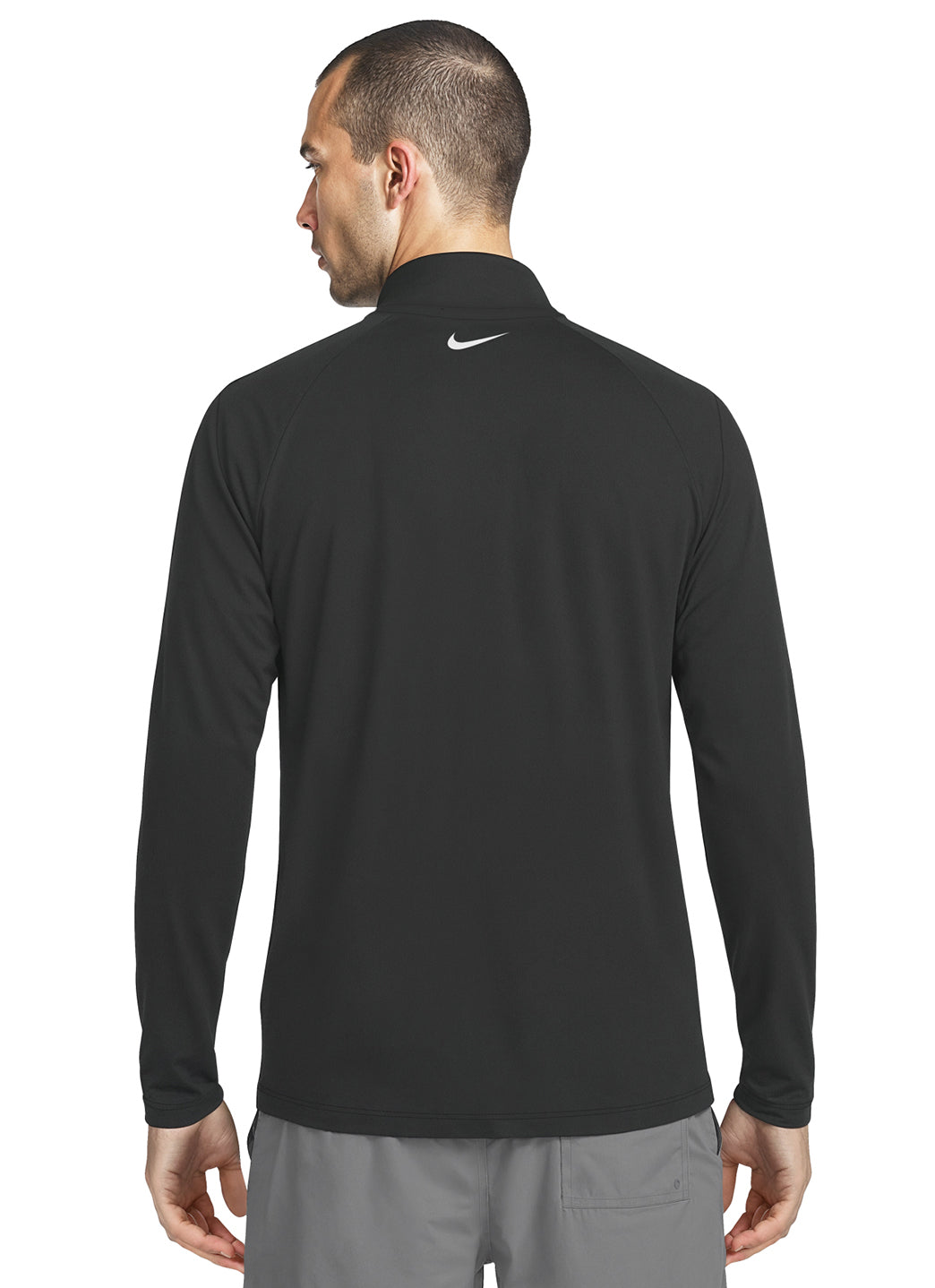 Nike Men's Long Sleeve Zip Hydro Rash Guard at SwimOutlet.com