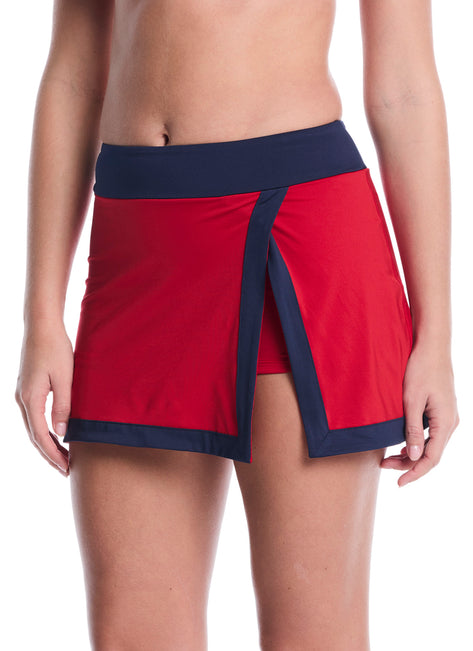 Nike Women's Bold Color Block Swim Skirt