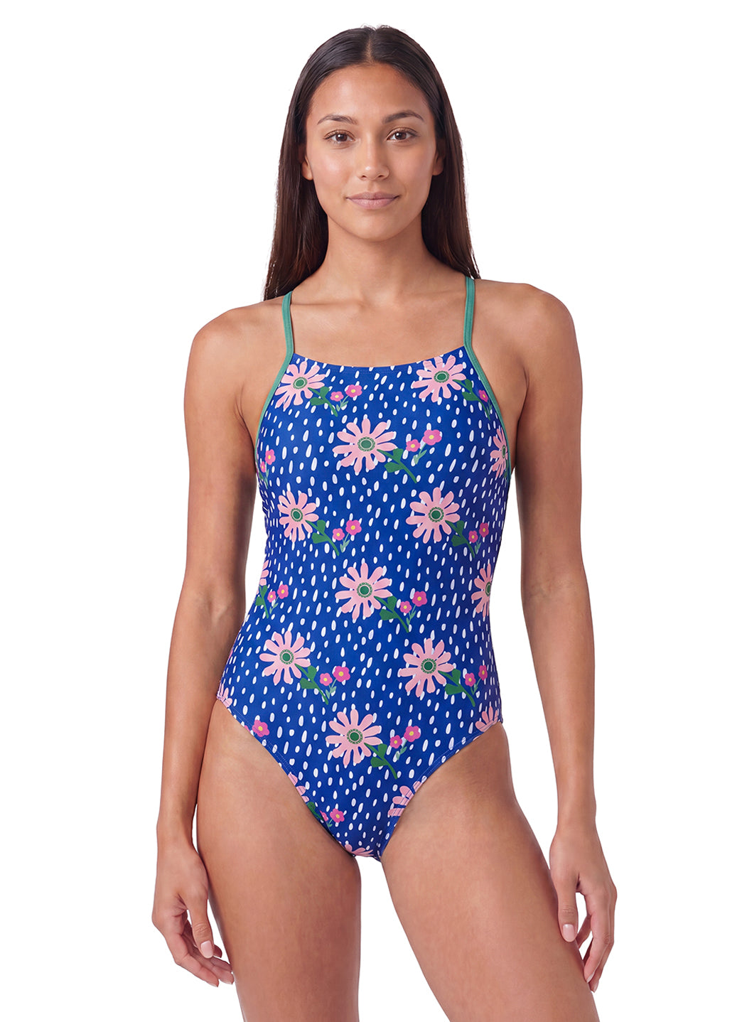 Sporti Coastal Daisy Micro Back One Piece Swimsuit (26-40) at