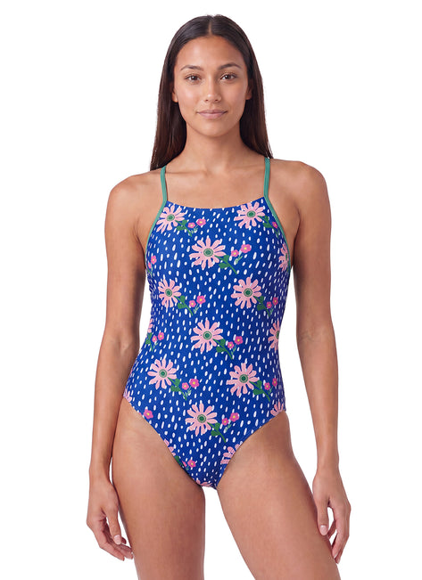 Sporti HydroLux Coastal Daisy Micro Back One Piece Swimsuit (26-40)