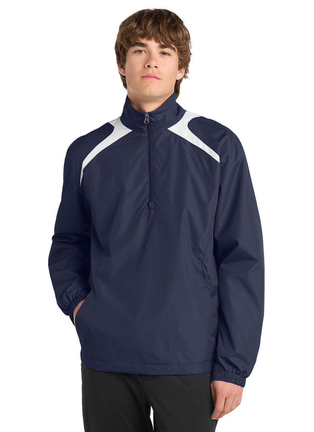 Sport-Tek 1/2 Zip Wind Shirt at SwimOutlet.com