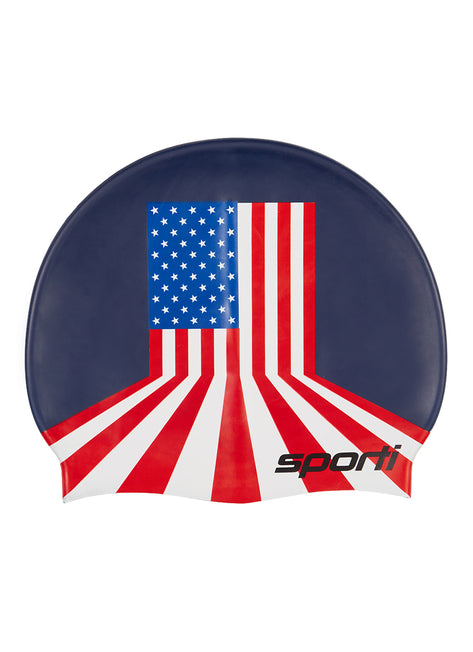 Sporti Victory Lane Silicone Swim Cap