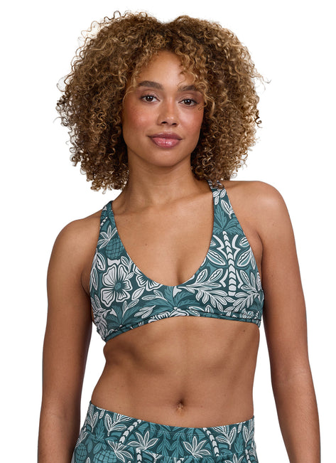 JOLYN Women's Doris Shorebreak Racerback Bikini Top