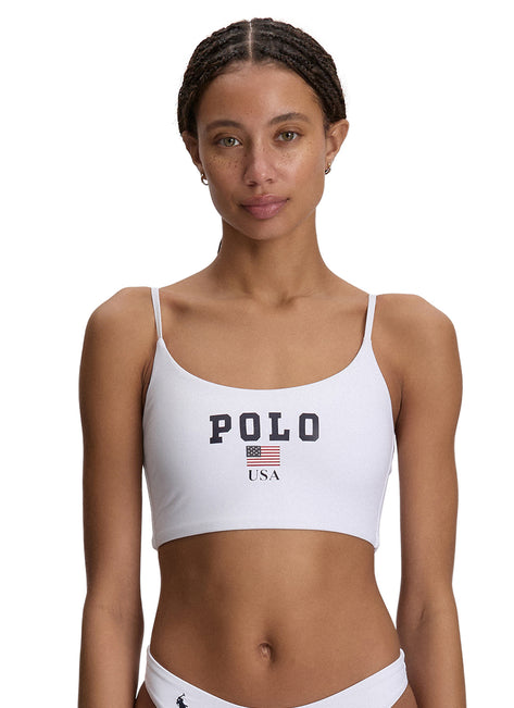 Polo Ralph Lauren Women's USA Logo Cami Crop Top